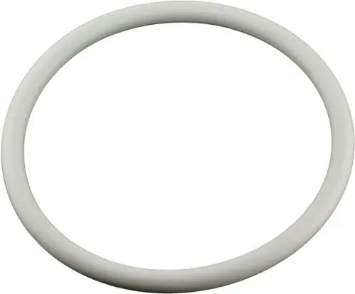 Weißer O-Ring auf hellem Hintergrund, geeignet für verschiedene Anwendungen, möglicherweise von Bosch, ohne spezifische Maße oder Produktdetails sichtbar.